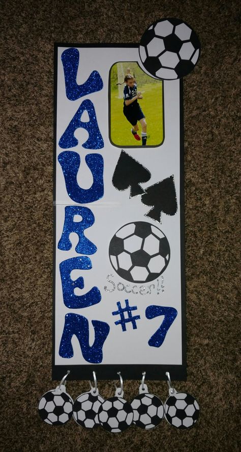 Soccer Hotel Door Signs Diy, Soccer Locker Decorations High Schools, Soccer Locker Signs, Soccer Locker Decorations, Soccer Signs Posters High Schools, Soccer Signs, Volleyball Locker Decorations, Locker Room Decorations, Soccer Locker