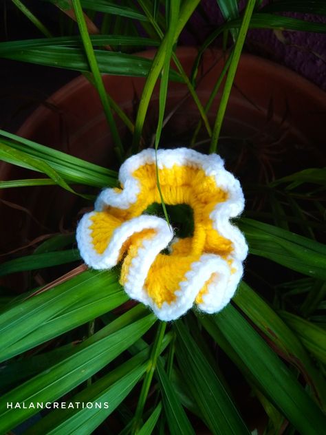 Creative crochet piece in yellow Crochet Scrunchie, Crochet Scrunchies, Yellow Crochet, Creative Crochet, Hair Scrunchies, Scrunchie Hairstyles, Scrunchies, Crochet, Yellow