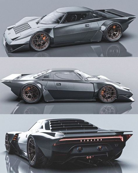 Concept Cars Futuristic, Cyberpunk Cars, Future Concept Cars, Futuristic Cars Design, Lancia Stratos, Futuristic Motorcycle, Cool Car Drawings, Concept Car Design, Street Racing Cars