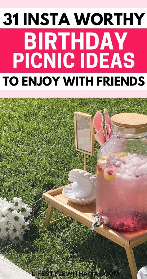 Looking for some fun and trendy ways to throw a birthday picnic? Look no further, check out 31 insanely fun, aesthteic and cute birthday picnic ideas to enjoy with your friends! I have included everything you'll need to plan the best of the best, click to check out!! Picnic Ideas With Friends, Birthday Picnic Ideas For Adults, Birthday Picnic Party Ideas, Cute Birthday Picnic, Bohemian Backyard Party, Birthday Picnic Ideas, Birthday Picnic Party, Picnic Party Ideas, Picnic Party Food