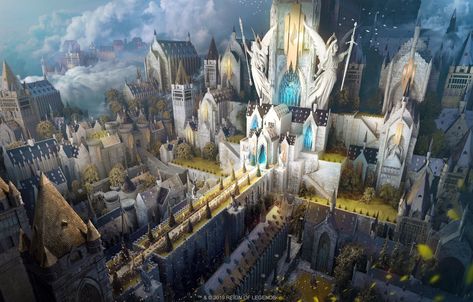 Elf or Mountain Fantasy inspiration Royal Castle, Royal Castles, Landscape Concept, Paintings And Drawings, Image Painting, Fantasy City, Fantasy Castle, Fantasy Setting, Fantasy Places