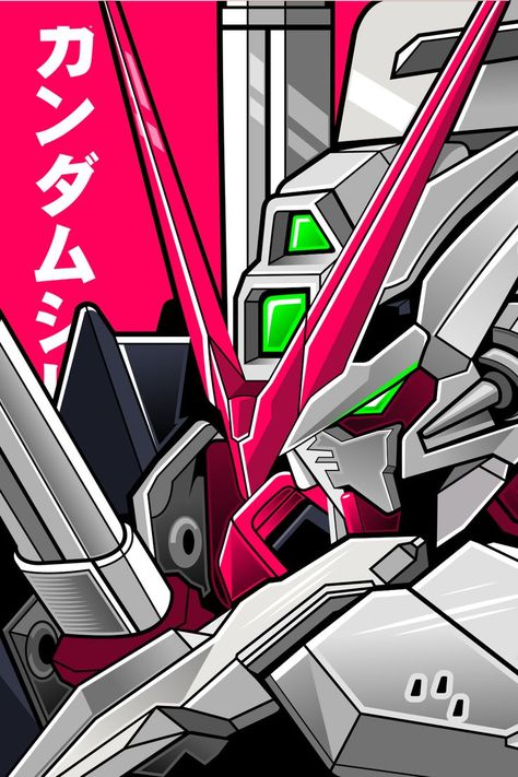 Gundam Astray Red Frame Vector Illustration #gundam #astrayredframe #vector #illustration #gunpla #bandai #mobilesuit #hobby #toys #gundammodel #modelkit Gundam Astray Red Frame Wallpaper, Gundam Red Astray, Red Gundam, Gundam Head, Clouds Wallpaper Iphone, Astray Red Frame, Big Robots, Gundam Astray, Clouds Wallpaper