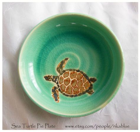 Fresh from the kiln:  Sea Turtles! Ceramic Turtle Painting Ideas, Ocean Inspired Pottery, Pottery Painting Sea, Turtle Pottery Painting, Pottery Painting Ideas Ocean, Plate Pottery Painting Ideas, Pottery Painting Bowl, Ceramic Bowl Painting Ideas, Painting Pottery Plates