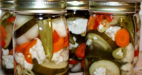 Canning Spicy Pickles, Pickling Onions, Hot Pickle, Sweet Potatoes And Apples, Potatoes And Apples, Italian Beef Sandwich, Pickled Hot Peppers, Produce Farm, Homemade Pickles Dill