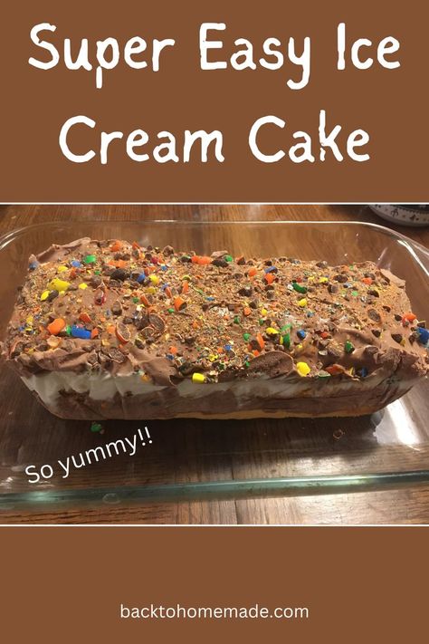 Super Easy and Delicious Ice Cream Cake Pioneer Woman Ice Cream Cake, Pioneer Woman Birthday Cake, Pioneer Woman Ice Cream, Easy Ice Cream Cake Recipe, Pioneer Woman Cookbook, Easy Ice Cream Cake, Son's Birthday, Cream Cake Recipe, Ice Cream Cake Recipe