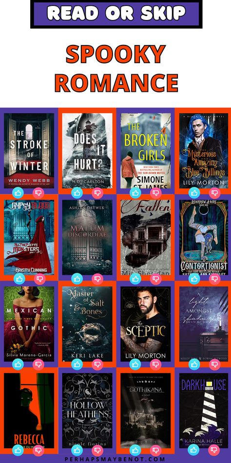 If you're looking fro a spooky romance, look no further than these eerie romance books, perfect for the fall season. #books #romance #fall #halloween Halloween Romance, Reading Facts, Reading List Challenge, Fiction Story, Books Romance, Book Subscription, Fall Mood, Romance Book Covers, Fiction Stories