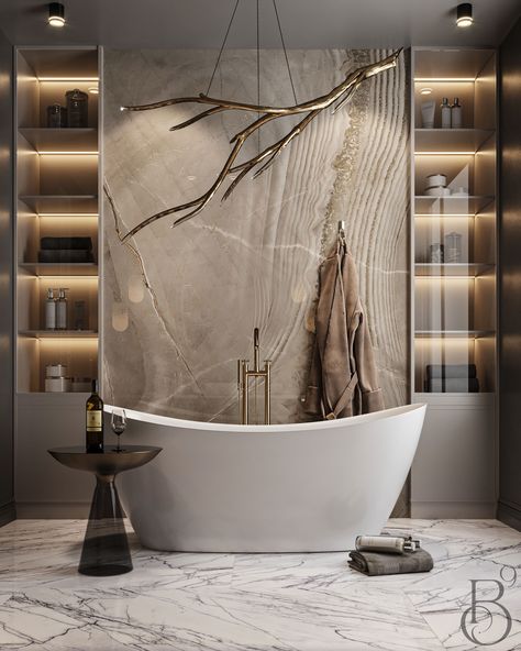 Metallic Tiles Bathroom, Cinema Room Design, تصميم دورة مياه, Gold Lighting, Elegant Bathroom Design, Luxury Bathroom Master Baths, Architecture Set, Master Bathrooms, Bathroom Decor Luxury