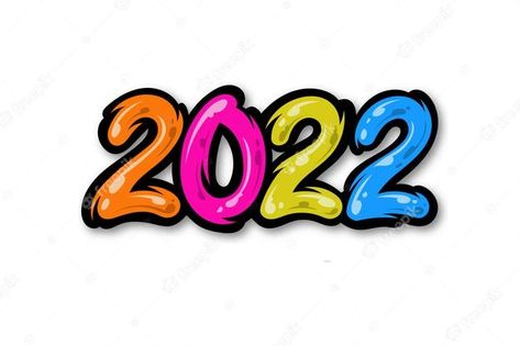 Premium Vector | Vector image for happy new year 2022 with colorful text. suitable for greeting, invitations, banner or background design of 2022. vector design illustration 2022 Number Design, Palm Tree Clip Art, Children Hospital Design, Music Note Logo, Japanese Vocabulary, Music Cover Photos, Clock Tattoo Design, Dj Photos, Photo Album Layout