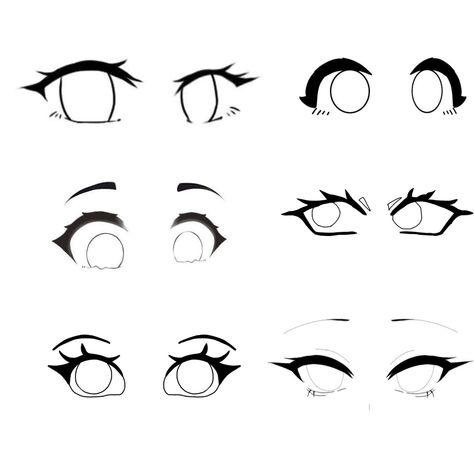 Simple Eye Drawing Reference, Chibi Nose, Bocas Anime, Trace Drawing, Easy Eye Drawing, Drawing Anime Bodies, Drawing Face Expressions, Sketching Tips, Cute Eyes Drawing