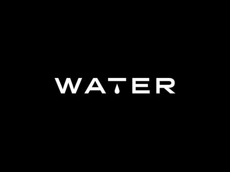 Water1 younique dribbble Water Logo Design Ideas Brand Identity, Water Branding Design, Cleaning Branding, Water Typography, Water Graphic Design, Water Logo Design, Water Concept, Aqua Logo, Black Branding