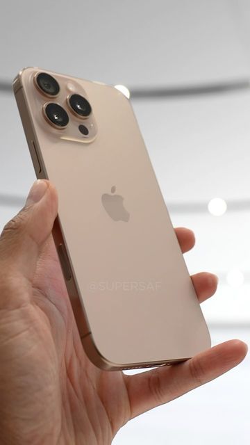 SuperSaf on Instagram: "iPhone 16 Pro Max Desert Titanium Hands-On 😍  . . . . . . . . . . .  #iphone16 #iphone16pro #iphone16promax #iphone16plus #apple #iphone #appleevent Images/Videos Copyright © 2024 SuperSaf. Please DO NOT reupload." Broken Iphone Screen, Apple Watch Fashion, Girly Iphone Case, Wallpaper Photo Gallery, First Iphone, Iphone Obsession, Document Sign, Pretty Iphone Cases, Iphone Hacks