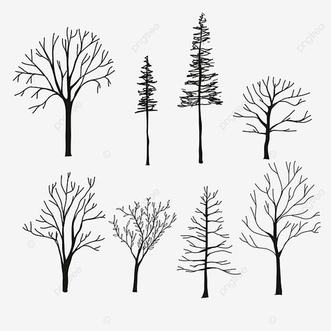 Line Drawing Trees Simple, Simple Tree Sketch, Minimalist Tree Drawing, Pine Tree Line Art, Small Tree Drawing, Tree Sketches Simple, Pine Tree Doodle, Tree Simple Drawing, Trees Line Drawing