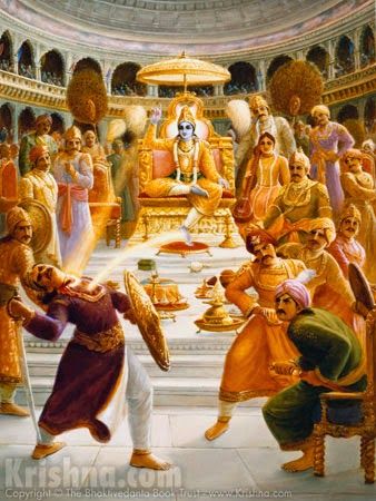 Story picture from Srimad Bhagavatam Jai Krishna, Vrindavan Iskcon, Vishnu Avataras, Chaitanya Mahaprabhu, Srimad Bhagavatam, Krishna Consciousness, Arte Yoga, Krishna Hindu, Srila Prabhupada