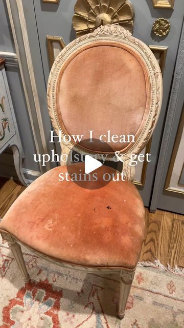 Paige Kontrafouris on Instagram: "A frequently asked question is how I clean / sanitize my furniture especially stuff that's bought secondhand!

My process for something new coming into the house secondhand: throughly vacuum, spot clean stains if needed,  then use my upholstery cleaner for a deep clean and lastly sanitize! If I can let an item bake in the sun for a little that's and added bonus! 

For in between cleanings like this video I will spot clean stains then use my upholstery cleaner. I love folex and miss mouths stain remover and my little green machine which works wonders! I was able to get all the marker stains and crusty food off this chair no problem. 

*disclaimer the marks you still see on the chair is fabric damage not caused by the stain removers or little green machine b Upholstery Cleaner Chair, Diy Furniture Cleaner Couch Upholstery, Clean Upholstery Chair, Cleaning Upholstered Furniture, Marker Stain, Stain Removers, Clean Couch, Couch Upholstery, New Coming