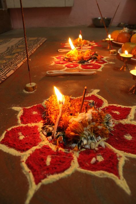 Another mandala used for "Bhai Tika" or "Mha Puja" during Tihar or "Sunti" Newari Culture Aesthetic, Tihar Festival Nepal Bhai Tika, Tihar Festival Nepal, Varahi Mata, Bhai Tika, Tihar Festival, Bhimsen Joshi, Pooja Photos, Nepali Culture