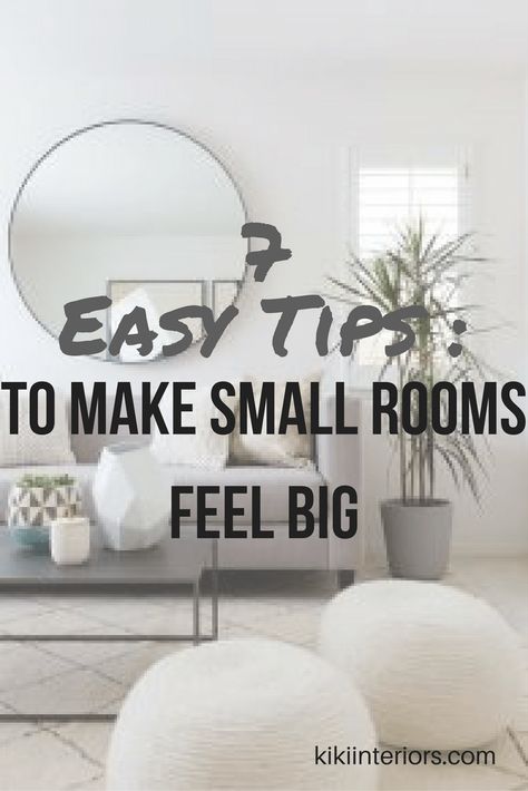 Just because the rooms in your house are small, doesn’t mean they can’t look big. You can make any space look bigger by using these simple tricks. Transform your small rooms into an inviting, seemingly spacious home. These tips are perfect for anyone looking to sell their home   1. Lighting. It all starts with light. Lightness evokes space, while darkness … Do It Yourself Decoration, French Style Homes, European Home Decor, Best Kitchen Designs, Small Room Design, Baby Shower Decor, Easy Home Decor, Décor Diy, Decorating On A Budget