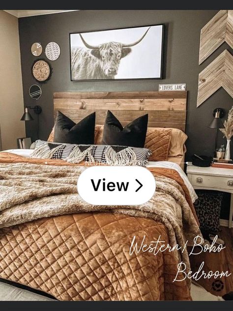 Lemon8 · Western/Boho Bedroom · @Chelseaann ❤️ Western Country Bedroom Ideas, Soft Western Bedroom, Western Teen Girl Bedroom, Teen Girl Western Bedroom Ideas, Western Bedroom Ideas Ranch Style, Girls Western Bedroom, Western Farmhouse Bedroom, Western Chic Bedroom, Punchy Bedroom