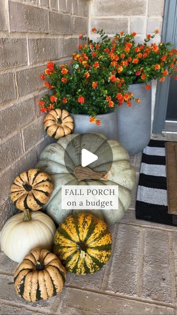 Narrow Front Porch, Decorate My Front Porch, Front Porch Refresh, Front Porch For Fall, Porch Refresh, Fall Front Porch Ideas, Fall Front Porch Decor, Halloween Front Porch, Fall Front Porch