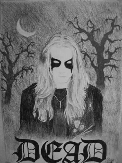 Mayhem Band, Metal Drawing, Chaos Lord, Gothic Metal, Easy Drawings, Black Metal, Painting & Drawing, Anime Drawings, Metal Art