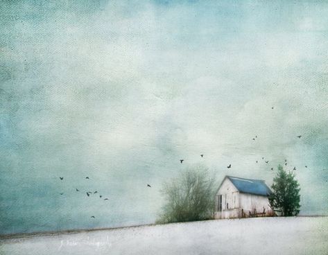 Jaime Heiden, Jamie Heiden, Photographic Artist, Encaustic Art, A Barn, Photo Overlays, Watercolor Inspiration, Birds Flying, Watercolor Landscape