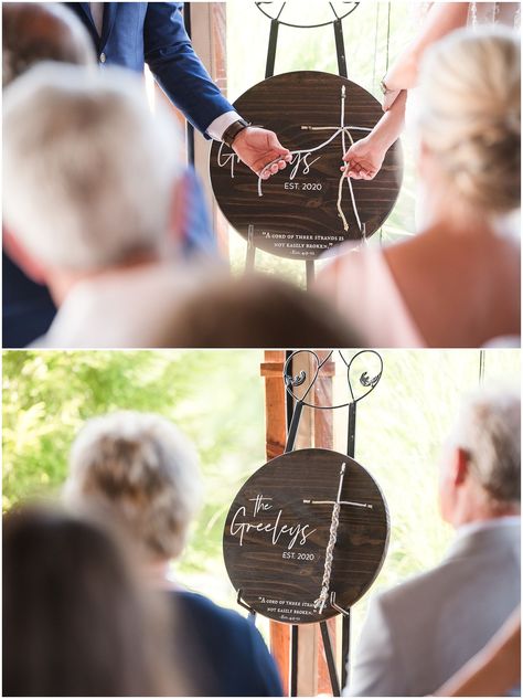 Wedding Family Unity Ideas, 3 Strand Wedding Cord, Different Wedding Unity Ideas, Cute Unity Ideas For Wedding, Unity Cord Wedding, Cord Of 3 Strands Wedding Unity Ceremony, Wedding Bonding Ceremony, Strand Of 3 Cords Wedding, Ideas For Unity At Wedding