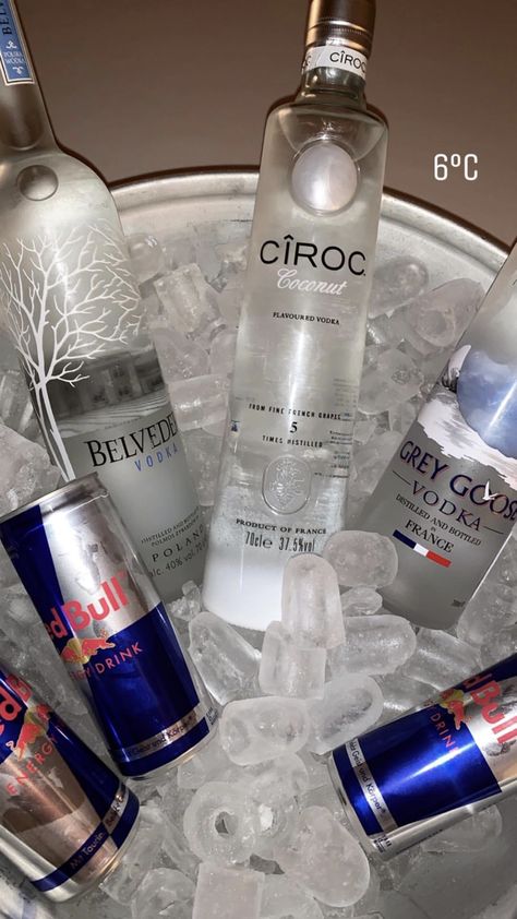 Ciroc Vodka Aesthetic, Ciroc Coconut, Bottle Fairy Lights, Ciroc Vodka, Pretty Alcoholic Drinks, Grey Goose Vodka, Party Drinks Alcohol, Dream Closet Design, Teen Fun