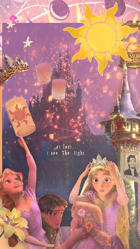 Tangled Wallpaper, Tangled Movie, Shuffles Aesthetic, Disney Princess Artwork, Disney Princess Movies, Disney Background, Cute Disney Pictures, Disney Collage, Disney Phone Wallpaper