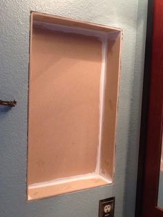 Old Medicine Cabinet Makeover, Medicine Cabinet Redo, In Wall Medicine Cabinet, Medicine Cabinet Makeover, Medicine Cabinet Shelves, Old Medicine Cabinets, Old Medicine, Cabinet Makeover Diy, Bathroom Niche