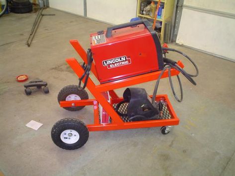 Welding Cart Plans, Fabrikasi Logam, Welding Workshop, Miller Welding, Welding Works, Argon Welding, Cool Welding Projects, Steel Furniture Design, Garage Organisation