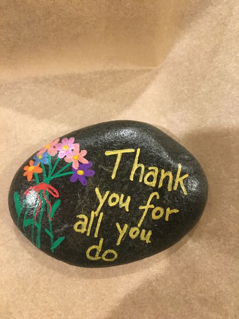 Thank You Rock Painting Ideas, Rock Painting Thank You, Gratitude Rocks Painted Stones, Encouraging Painted Rocks, Rock Painting Affirmations, Diy Rock Art, Painting Quotes, Painted Rocks Diy, Summer Crafts