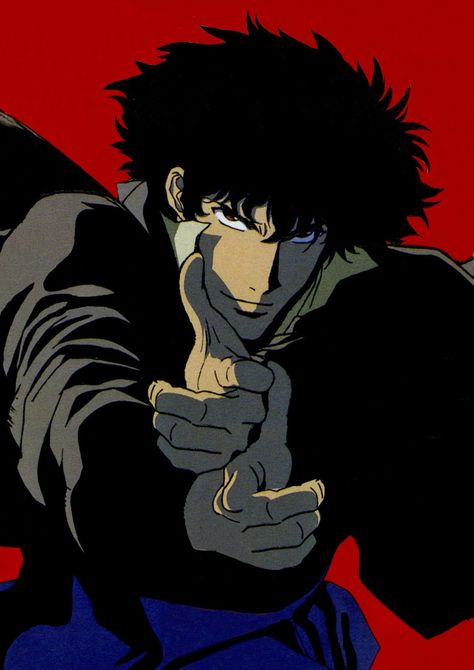 cowboy bebop Spike Spiegel, Cowboy Bebop, An Anime, Anime Character, Cowboy, Hair, Anime, Black