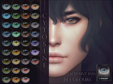 Cc Eyes, Blue Eye Color, Sims 4 Cc Eyes, Sims 4 Tsr, Die Sims 4, The Sims 4 Skin, Makeup Cc, Sims 4 Anime, Free Sims 4