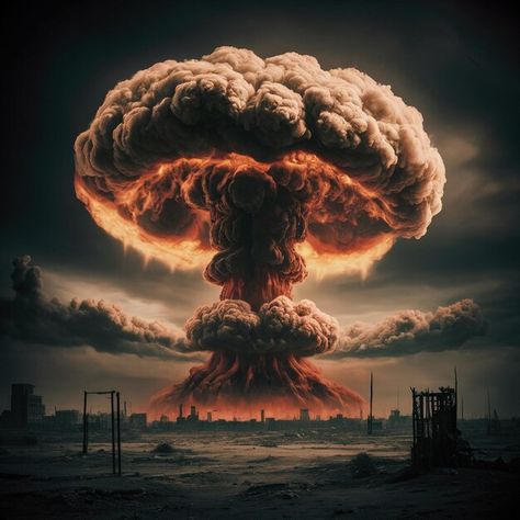 Photo nuclear mushroom cloud aftermath o... | Premium Photo #Freepik #photo Tattoo Mushroom, Nuclear Fission Art, Nuke Explosion, Nuclear Art, Explosion Drawing, Fallout Tattoo, Screen Savers Wallpapers Backgrounds, Nuclear Explosion, Nuclear Apocalypse