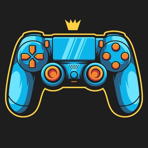 Video Game Illustration, Entertainment Aesthetic, Logo Design Technology, Game Controller Art, 100 Day Shirt Ideas, Games Icon, Inktober 2024, Logo Game, Props Concept