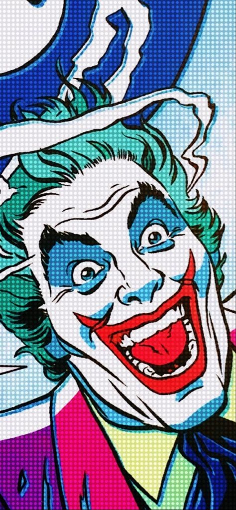 Joker Pop Art, Joker Comic Book, Joker Pop, Joker Canvas, Joker Painting, Joker Comic, Joker Artwork, Batman Artwork, Comic Poster