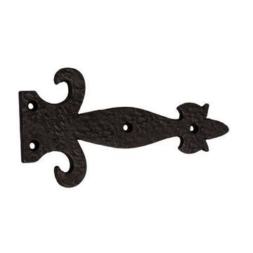 Restorers Tuscan Decorative Iron Strap Dutch Door Interior, Theater Props, Wooden Hinges, Black Gate, Motif Arabesque, Fairy Garden Doors, Iron Straps, Iron Hinges, Gate Hinges