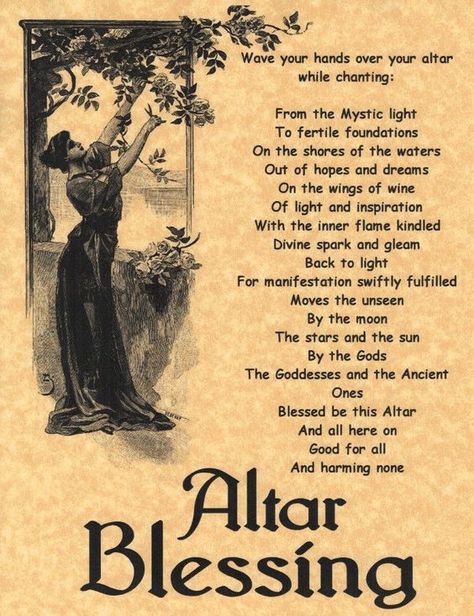 Altar Blessing Altar Blessing, Wiccan Magic, Magic Spell Book, Grimoire Book, Wiccan Witch, Magick Spells, Wiccan Spell Book, Witchcraft Spell Books, Witch Spell Book