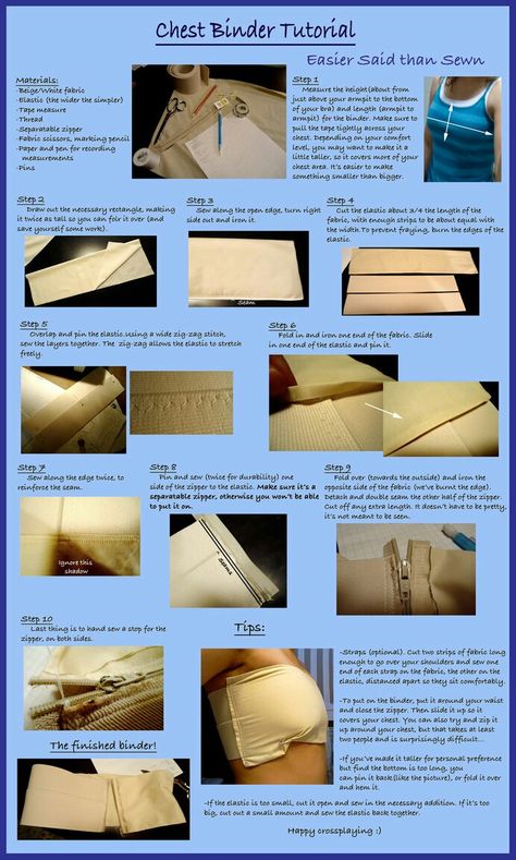 Diy Chest Binder, Binder Ftm, Ftm Tips, Trans Tips, Diy Chest, Trans Things, Chests Diy, Chest Binder, Diy Binder