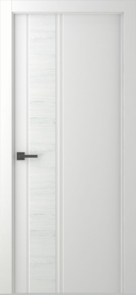 Shop for Twinwood 1 Polar White Barn Interior door for $342.00 by Belldinni Inc at Door Design Lab Contemporary Interior Doors White, White Doors Interior Modern Luxury, Groove Door Design, Interior Door Installation, Bathroom Door Design, White Interior Door, Simple Modern Interior, Interior Doors Modern, Door Texture