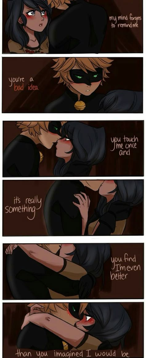 Marichat Comic, Adrien X Marinette, Photo Manga, Mlb Comics, Miraculous Ladybug Kiss, Tikki Y Plagg, Catty Noir, Miraculous Ladybug Oc, Miraculous Ladybug Memes