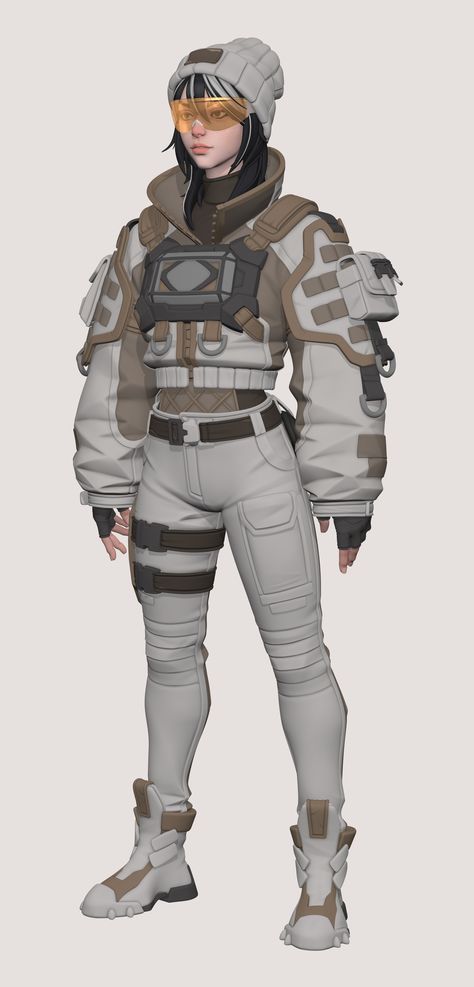 ArtStation - Dokkaebi , Kirill Senzu Clothes Folds, Tb Choi, Types Of Folds, Sci Fi Clothing, Photorealistic Rendering, Digital Sculpting, Shoes Too Big, Character Design Animation, 3d Artist