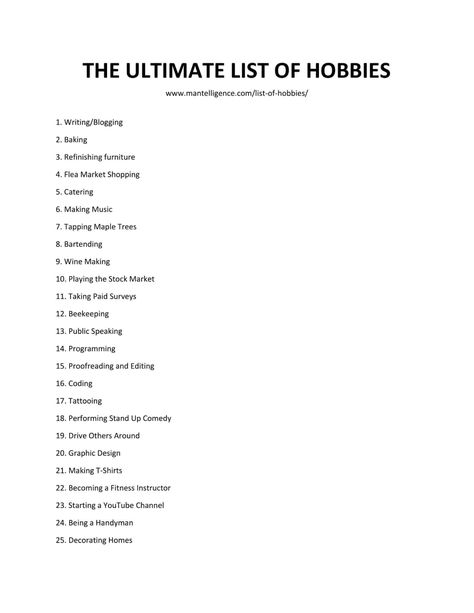 List Of Hobbies To Try, New Hobbies To Try, Hobby Ideas For Women, Interesting Hobbies, Productive Ideas, List Of Hobbies, I Need A Hobby, Corporate Values, Hobbies For Adults