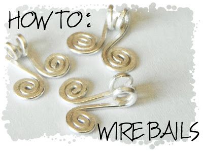 ..non*sense..: wire bails, thank you for sharing this tutorial Candice! Bails For Jewelry, Wire Jewelry Making, Diy Jewelry Tutorials, Bijoux Fil Aluminium, Wire Jewelry Tutorial, Pendant Bails, Diy Wire Jewelry, Wire Work Jewelry, Jewelry Techniques