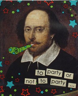 Shakespeare-Party-Chandos portrait-edited by Baraboo Public Library Shakespeare Birthday, Happy Birthday William, Meme Party, British Party, Brave Writer, Girl Bday Party, Happy Birthday Art, Shakespeare Quotes, Birthday Blessings