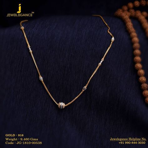 Scatter Your Magic Everywhere.. Get In Touch With us on +919904443030 #myjewelegance #realdiamond #gold916 #love Gold Neck Chain, Modern Gold Jewelry, Gold Jewelry Simple Necklace, Gold Chain Design, Gold Bridal Jewellery Sets, Black Beaded Jewelry, Jewelry Bracelets Gold, Gold Rings Fashion, Gold Ring Designs