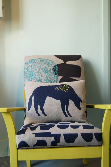 love print studio blog: Inspired by...Maxine Sutton Cushions Photography, Maxine Sutton, Rachael Taylor, Upholstery Armchair, Upholstery Trim, Upholstery Diy, Modern Upholstery, Upholstery Foam, Outdoor Furniture Cushions