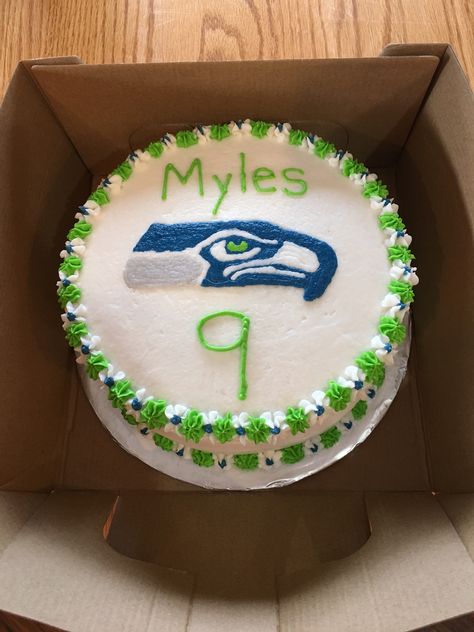 Tallac’s Birthday Seahawks Cake Ideas, Seattle Seahawks Cake, Seahawks Cake, Bday Ideas, Seattle Seahawks, Cake Decoration, Party Cakes, Cupcake Cakes, Seattle