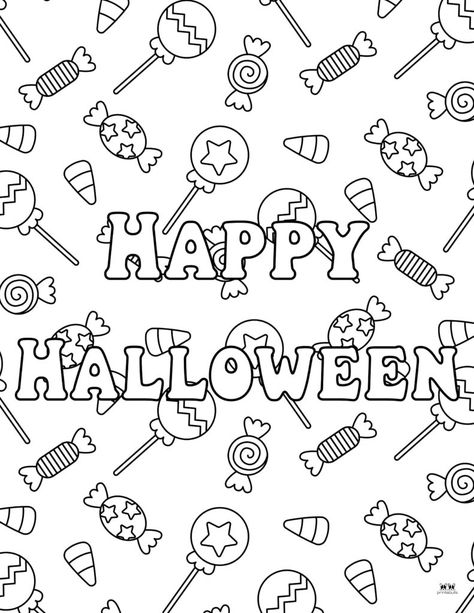 Happy Halloween Coloring Pages, October Coloring Pages, Spooky Treats, Halloween Coloring Pages, Future Classroom, Halloween Coloring, Months In A Year, Animal Drawings, Happy Halloween