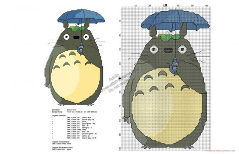 My Neighbor Totoro free cross stitch pattern 61x99 (click to view) Totoro Cross Stitch, Totoro Pattern, Beginners Quilt, Anime Cross Stitch, Printable Cross, Free Cross Stitch Pattern, Patterns Flowers, Disney Cross Stitch, Beaded Cross Stitch