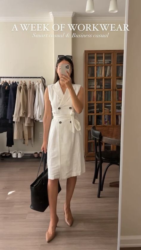 Summer Professional Outfit, Summer Work Dress, Summer Work Outfits Office, Summer Work Dresses, Elegant Summer Outfits, Work Outfits Women Summer, Professional Outfits Women, Work Dresses For Women, Office Outfits Women